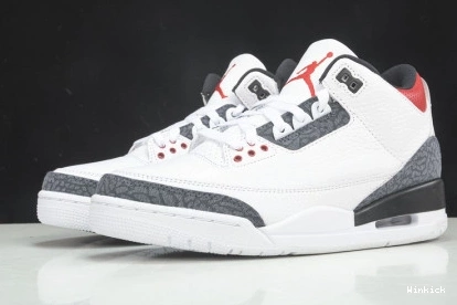 JORDAN RED（JANPAN VERSION） DENIM FIRE 3 AIR SE CZ6433-100 1002